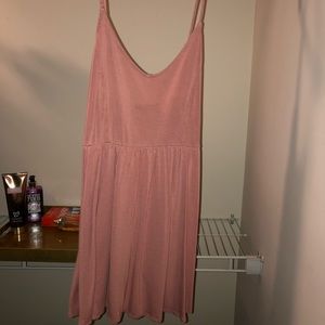 Pink fashion nova cross back dress